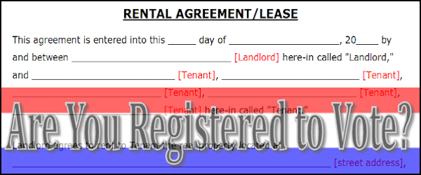 Are You Registered to Vote with Rental Agreement